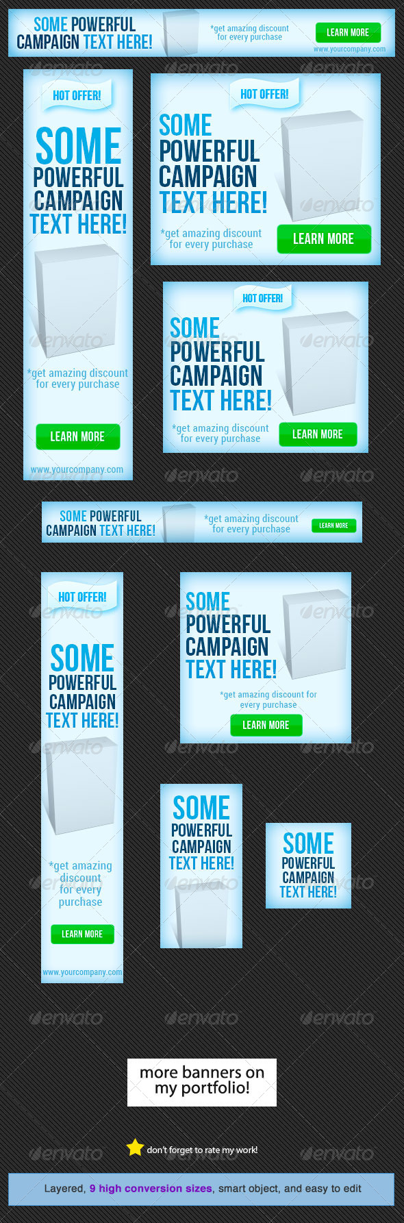 Web Banner Design Template 3 - Banners & Ads Web Elements