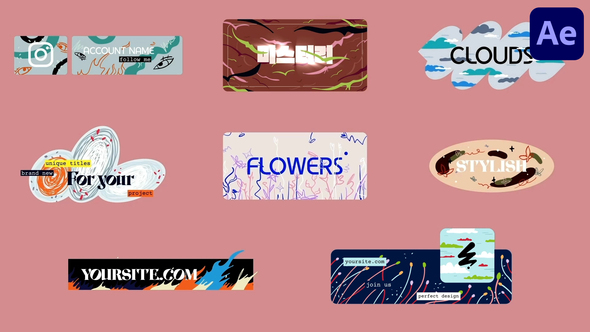 Parallax Art Titles for After Effects Titles template preview