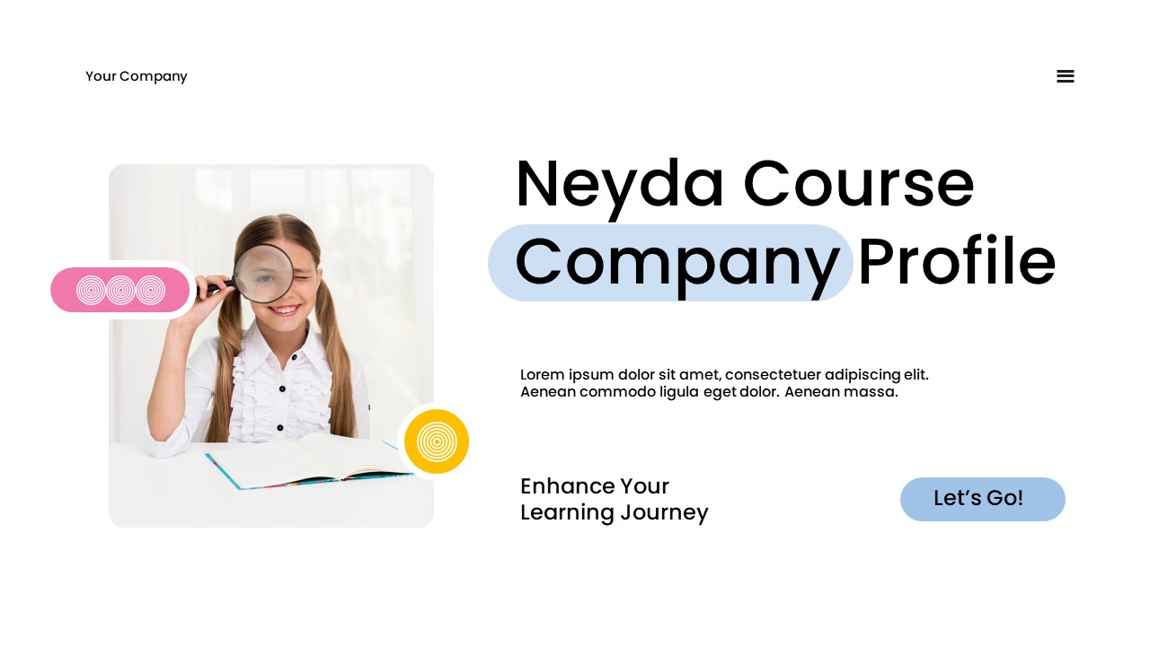 Colorful Creative Modern Course Place Company Profile PowerPoint ...