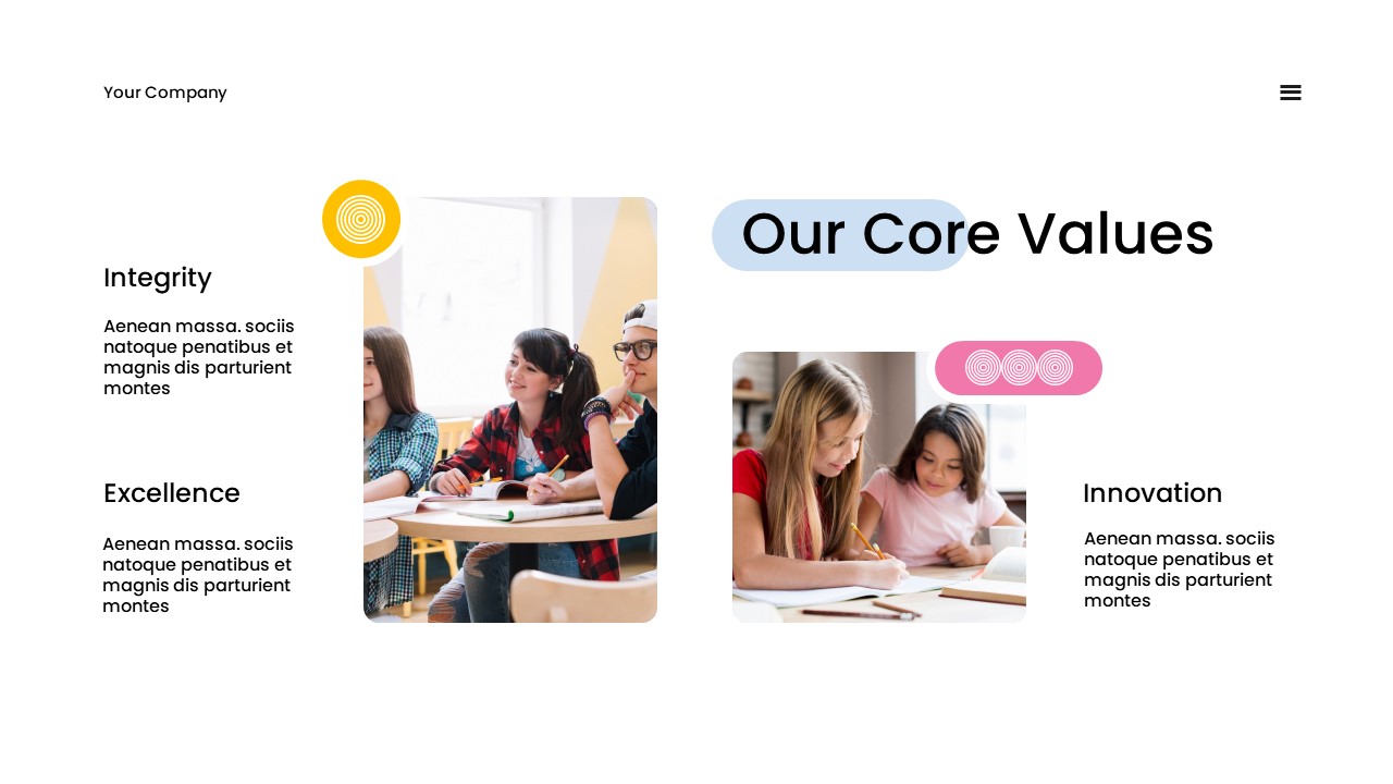 Colorful Creative Modern Course Place Company Profile Google Slide ...