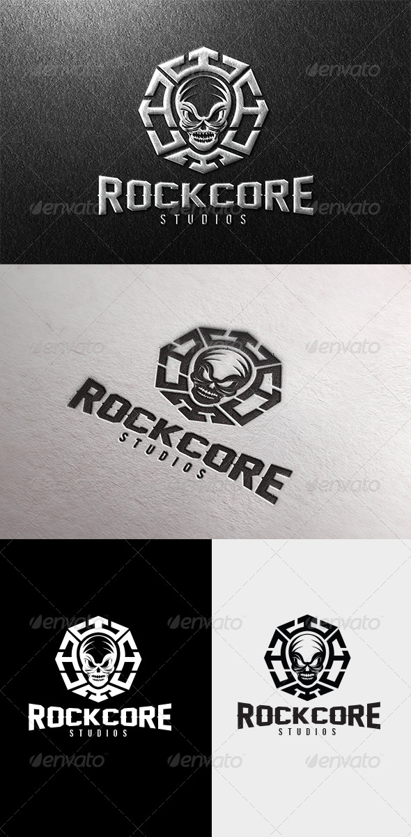 Rock Core Logo - Crests Logo Templates