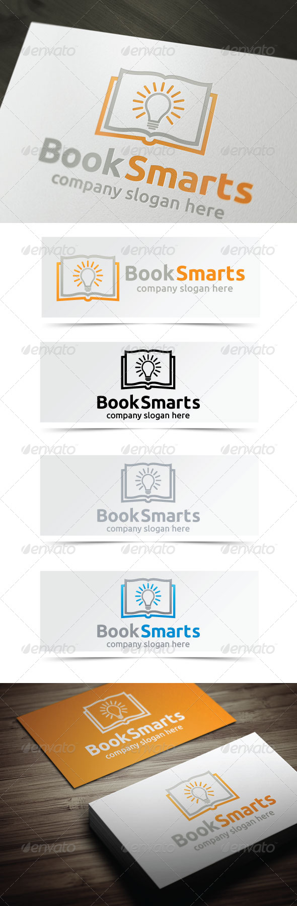 Book Smarts - Objects Logo Templates