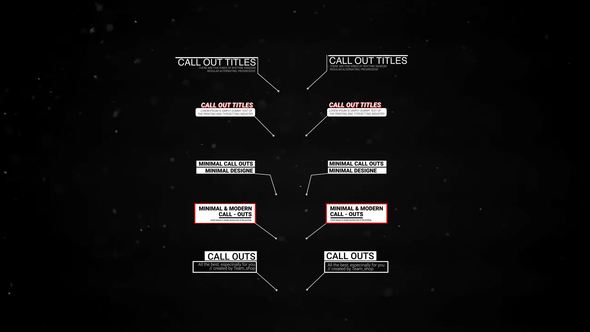 RGB Call Outs | AE Titles template preview