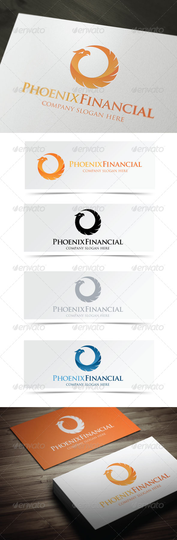 Phoenix Financial - Animals Logo Templates