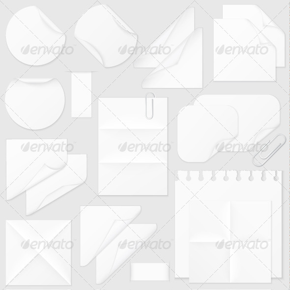 Paper Elements Collection - Decorative Vectors