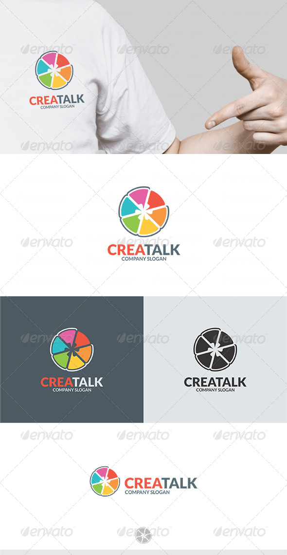 Crea Talk Logo - Vector Abstract
