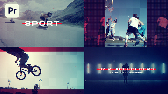 Sport Slideshow Premiere Pro template preview