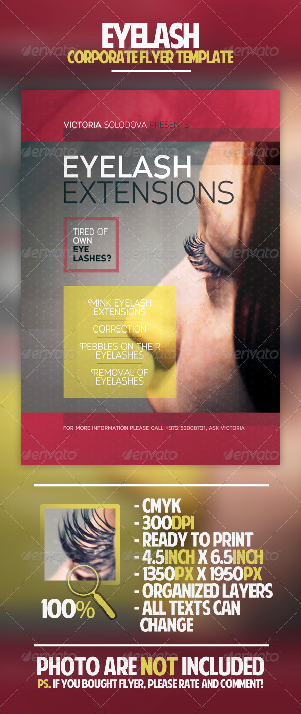 Eyelash Corporate Flyer Template - Corporate Flyers