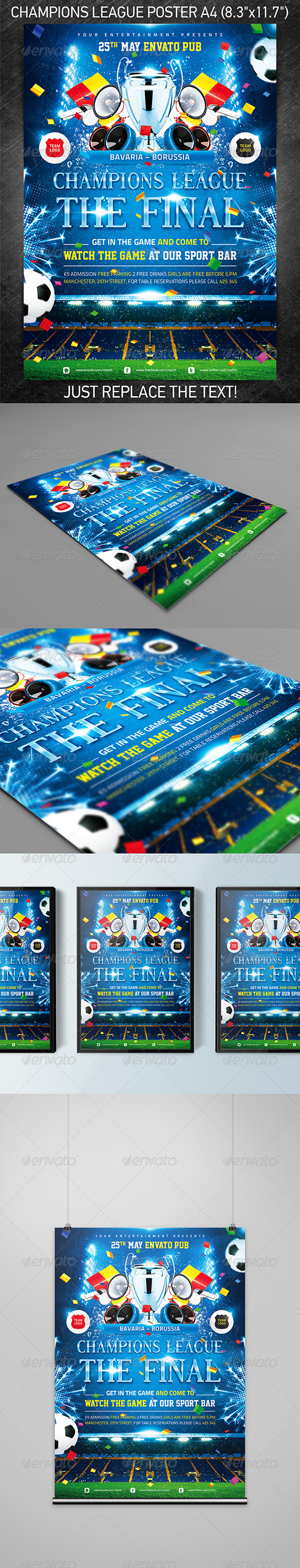 Champions League Poster - Sports Events