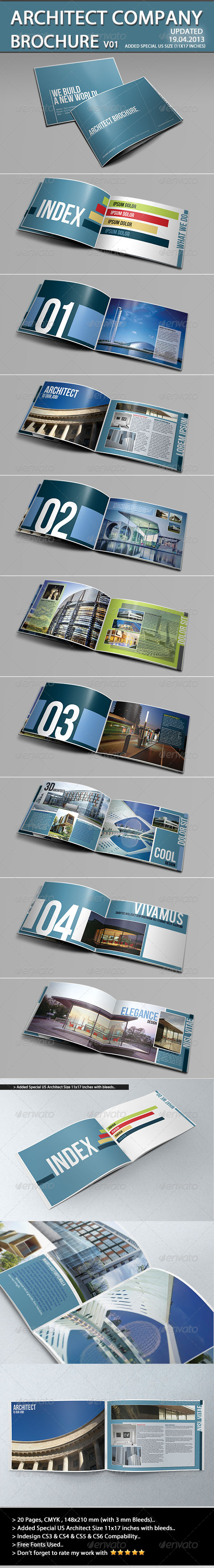 Architecture Brochure Template - Portfolio Brochures