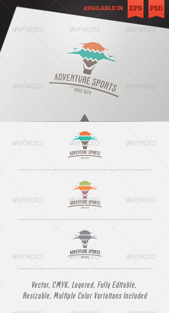 Adventure Sports Logo Template - Objects Logo Templates