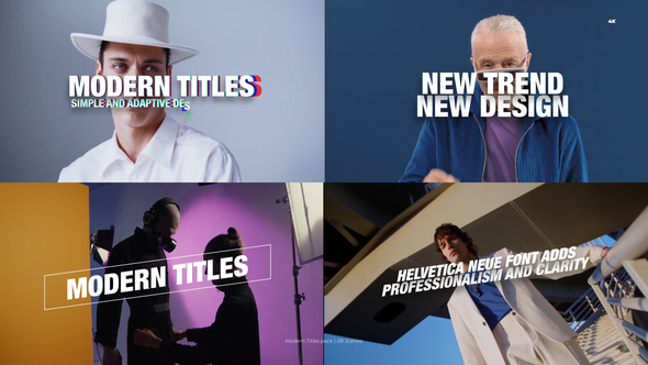 Modern Titles 4.0 | After Effects Titles template preview