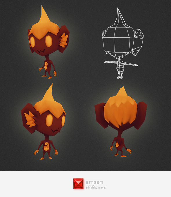 Low Poly Fire - 3Docean 4562212