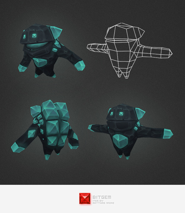 Low Poly Crystal - 3Docean 4562277