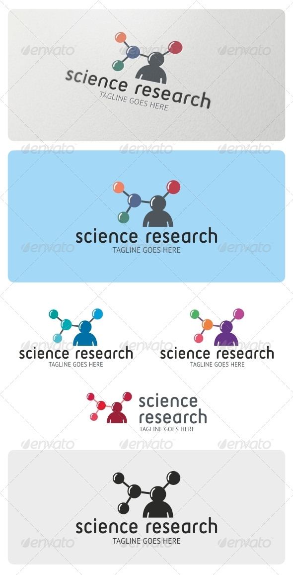 Science Research Logo Template - Humans Logo Templates