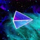 The Flight of the Pyramid in an Abstract Nebula - VideoHive Item for Sale