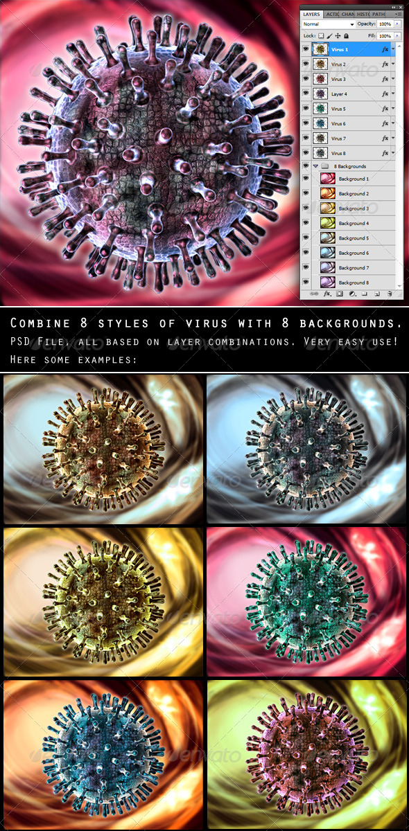 Virus - Miscellaneous 3D Renders
