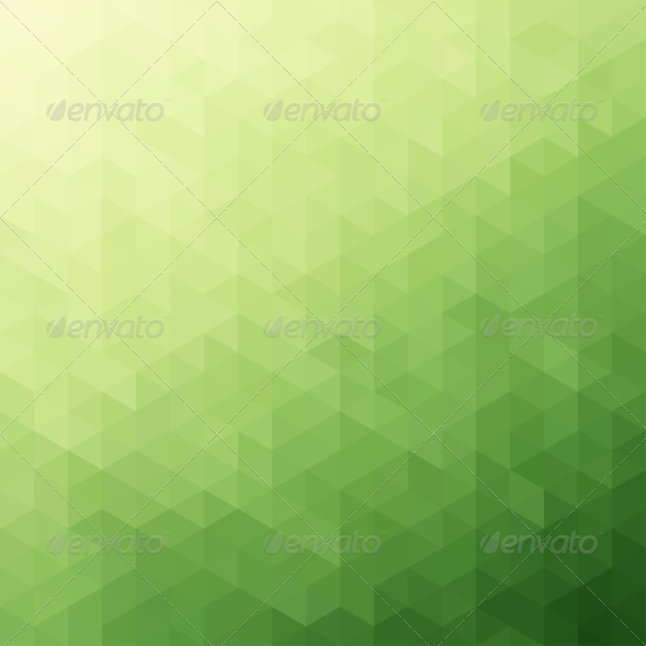 Abstract Green Triangle Background - Backgrounds Decorative