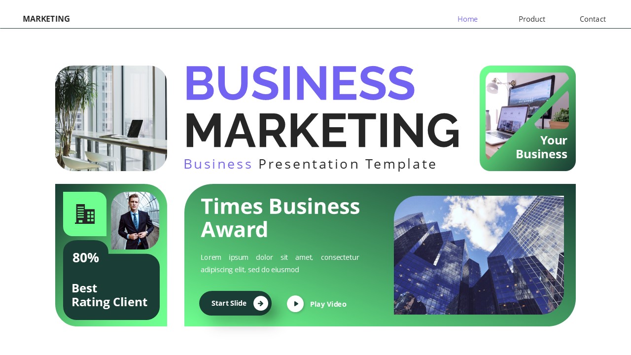 Business Marketing - Business Powerpoint Templates, Presentation Templates