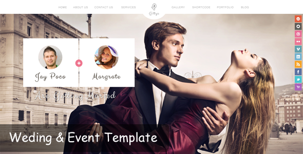 Gittys - EventWedding - ThemeForest 4565132