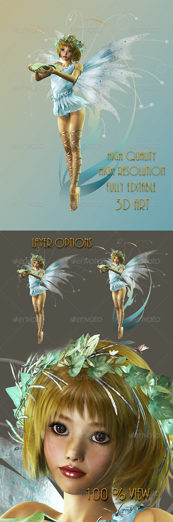 Little Pixie - Characters 3D Renders