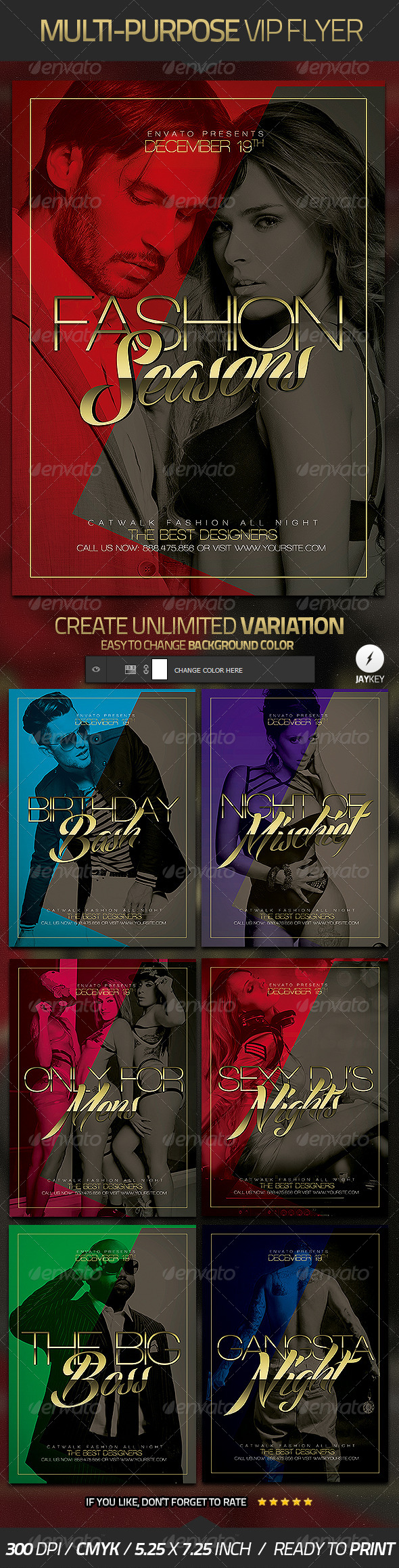 Multipurpose Flyer Template - Clubs & Parties Events