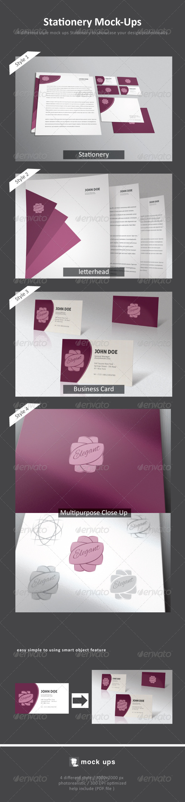 Stationery Mock-Up - Stationery Print