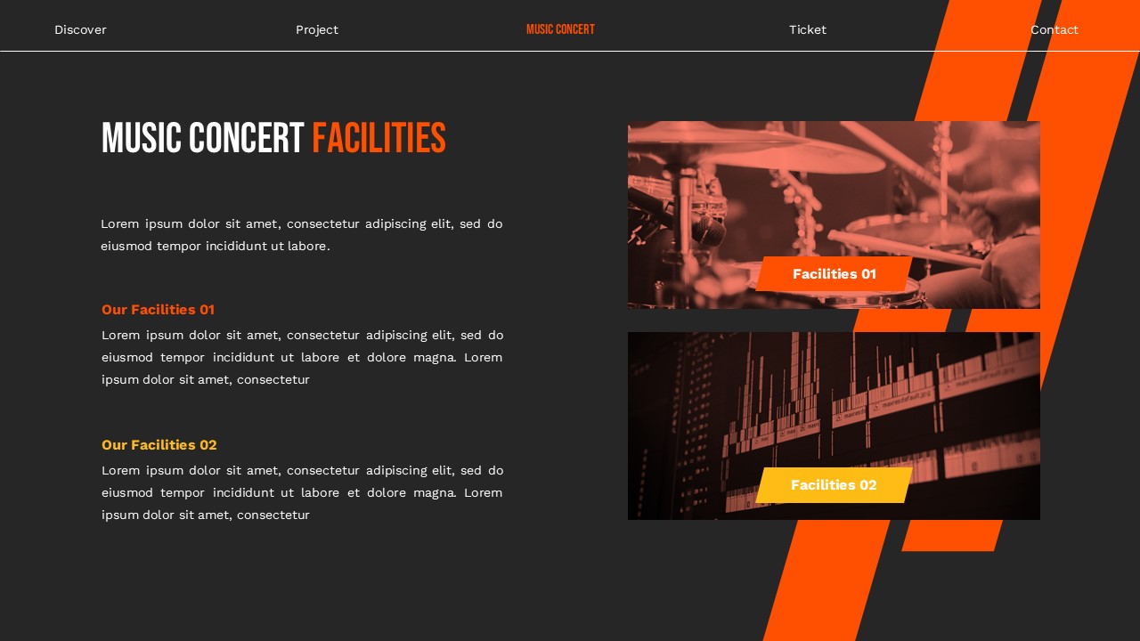 Music Concert - Music Google Slide Templates, Presentation Templates
