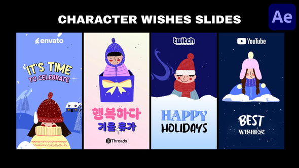 Characters Wishes Kids Stories | After Effects Openers template preview