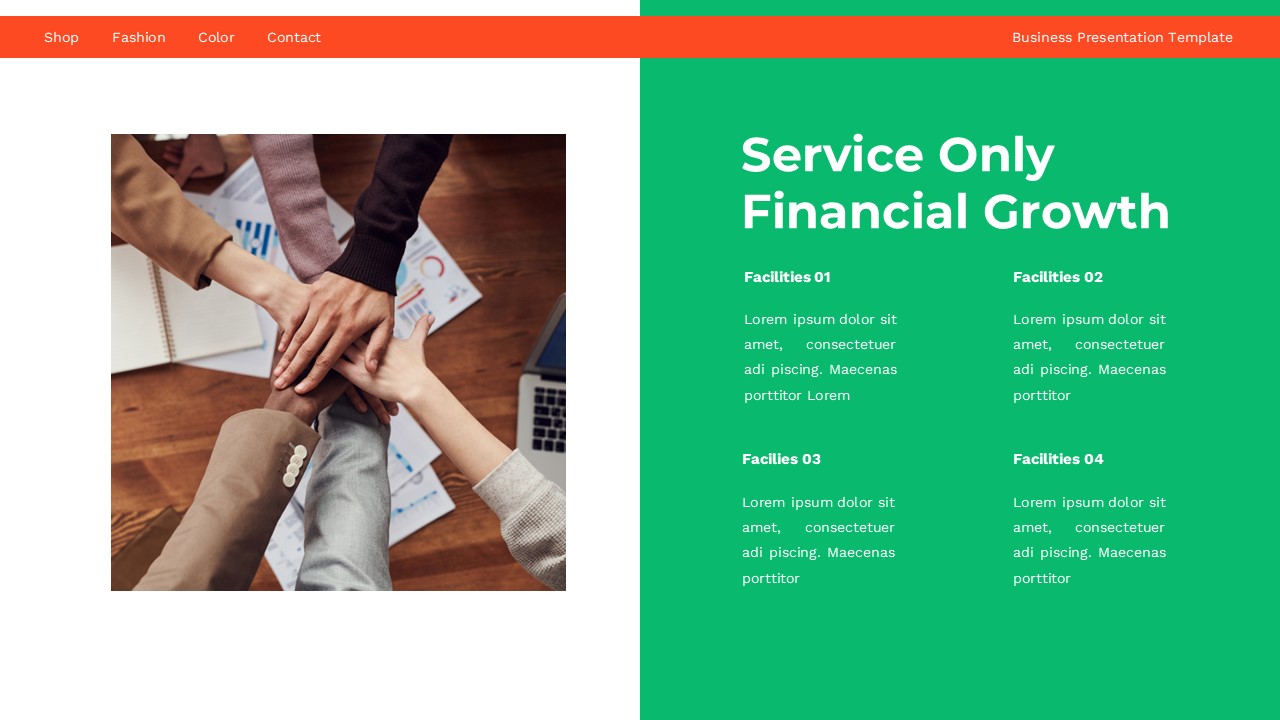 Financial Growth - Business Powerpoint Templates, Presentation Templates