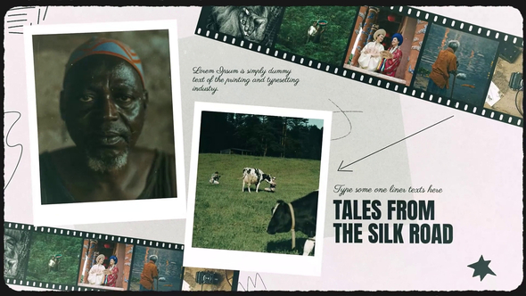 Documentary Collage Openers template preview