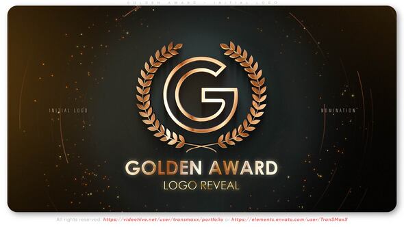 Golden Award - Initial Logo broadcast-packages template preview