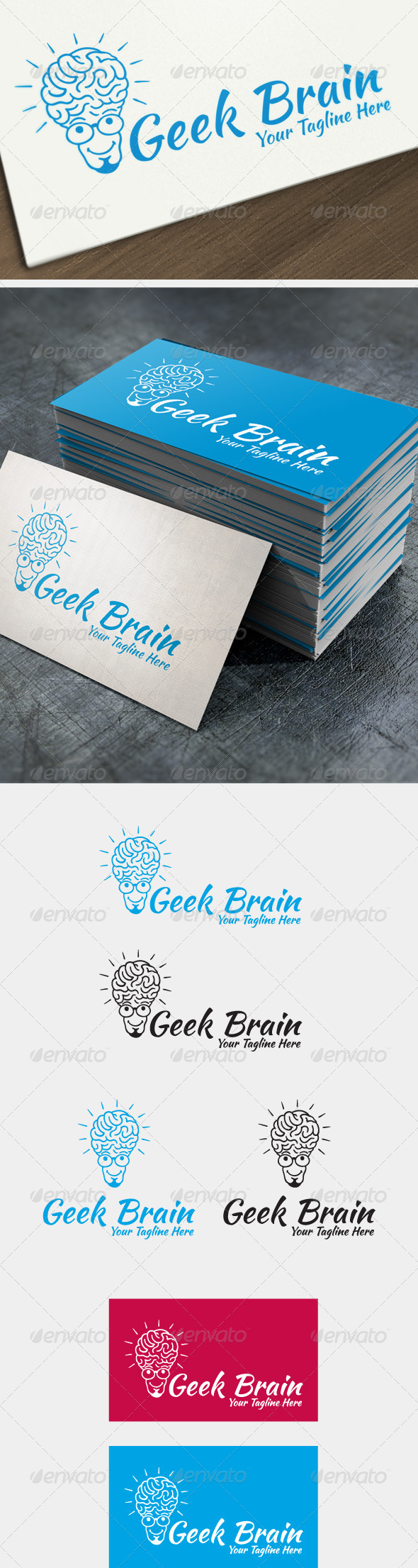 Geek Brain - Humans Logo Templates