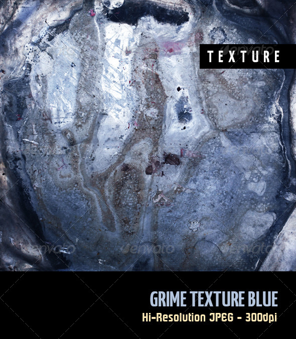 Grime Texture Blue - Metal Textures