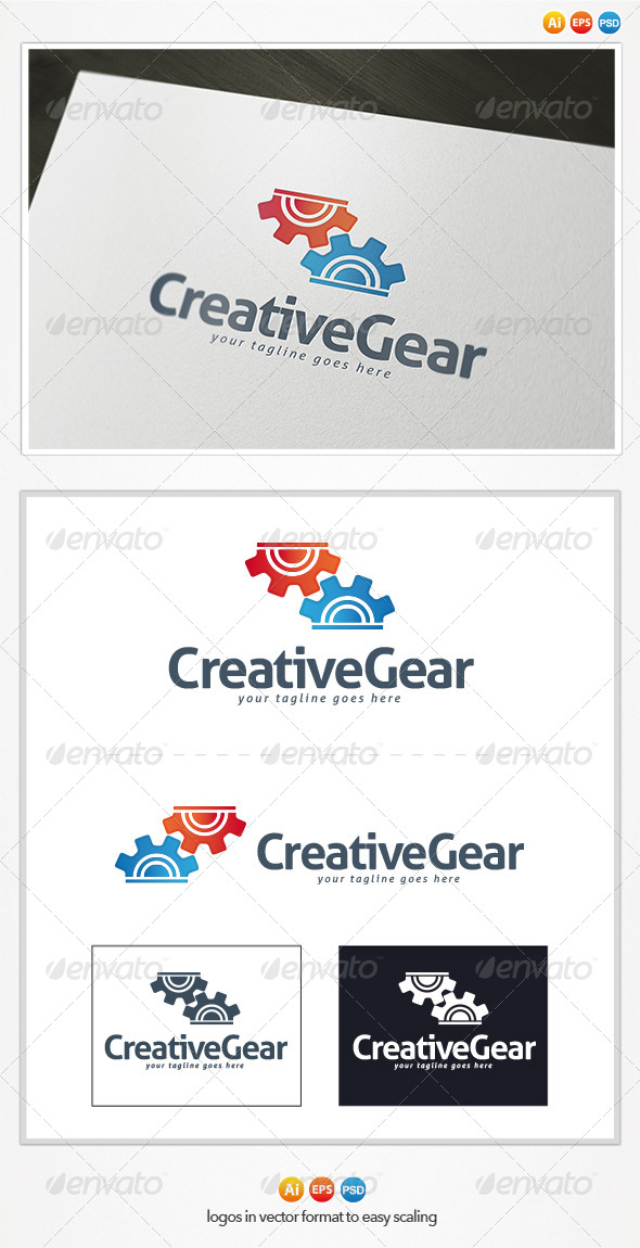 Creative Gear Logo - Symbols Logo Templates