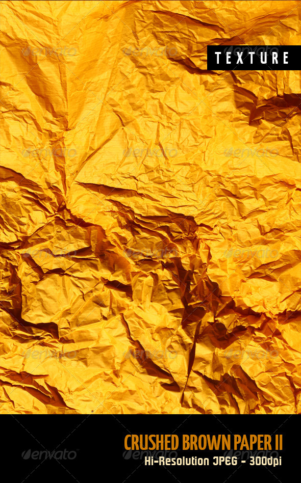 Crushed Brown Paper II - Paper Textures