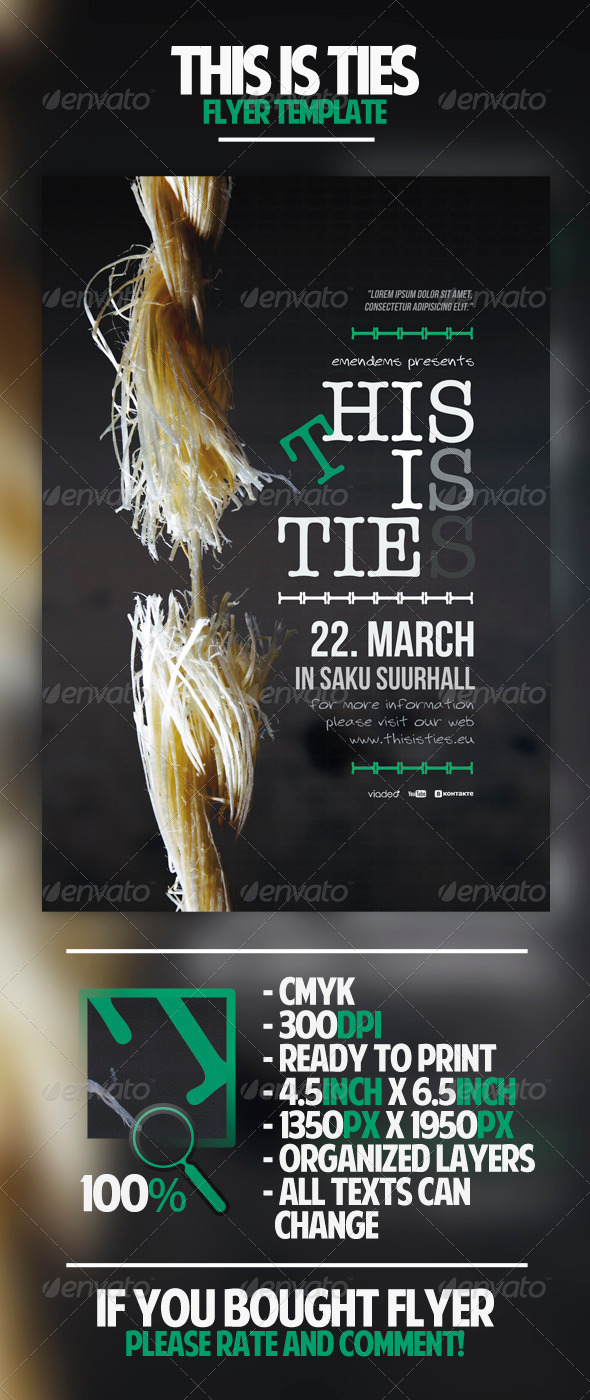 This Is Ties Flyer Template - Miscellaneous Events