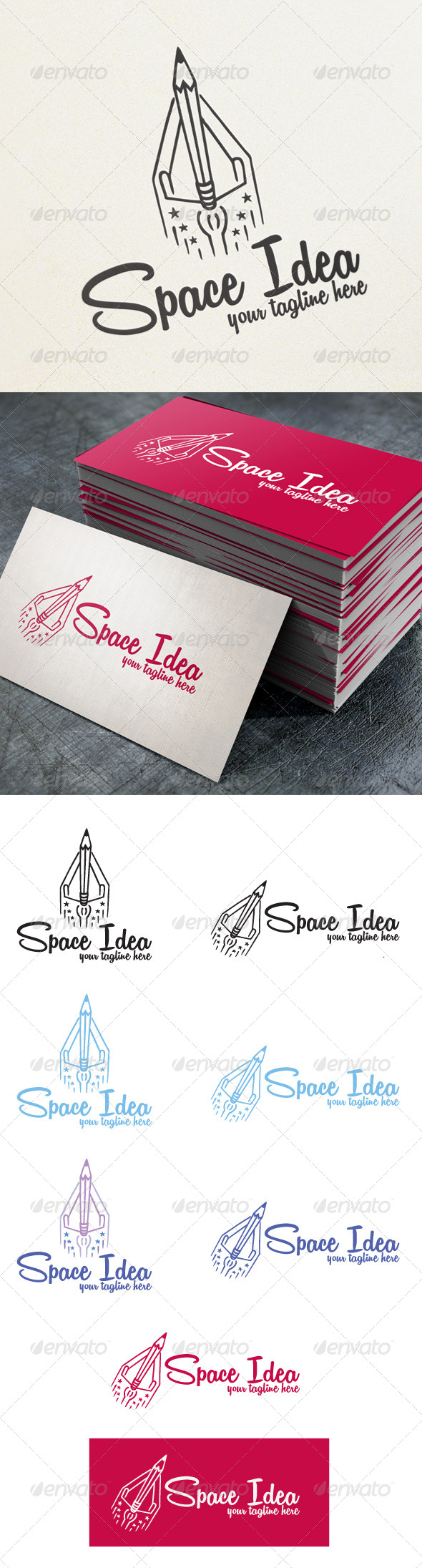Space Idea - Objects Logo Templates