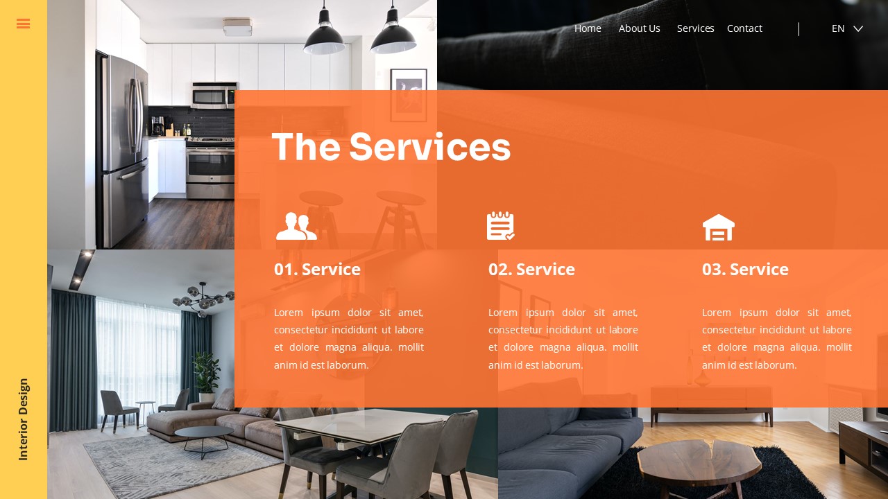 Interior Design - House Powerpoint Templates, Presentation Templates