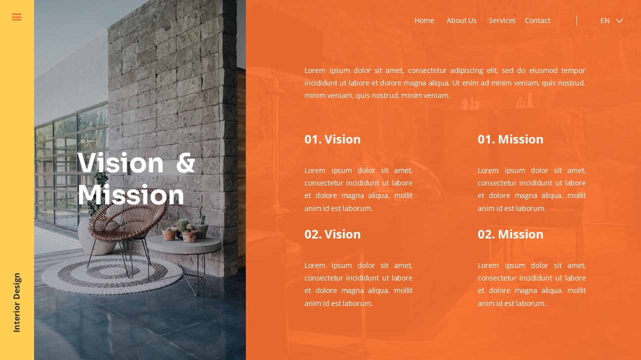 Interior Design - House Keynote Templates, Presentation Templates ...