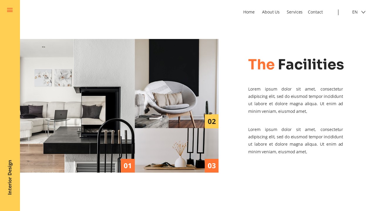 Interior Design - House Keynote Templates, Presentation Templates ...