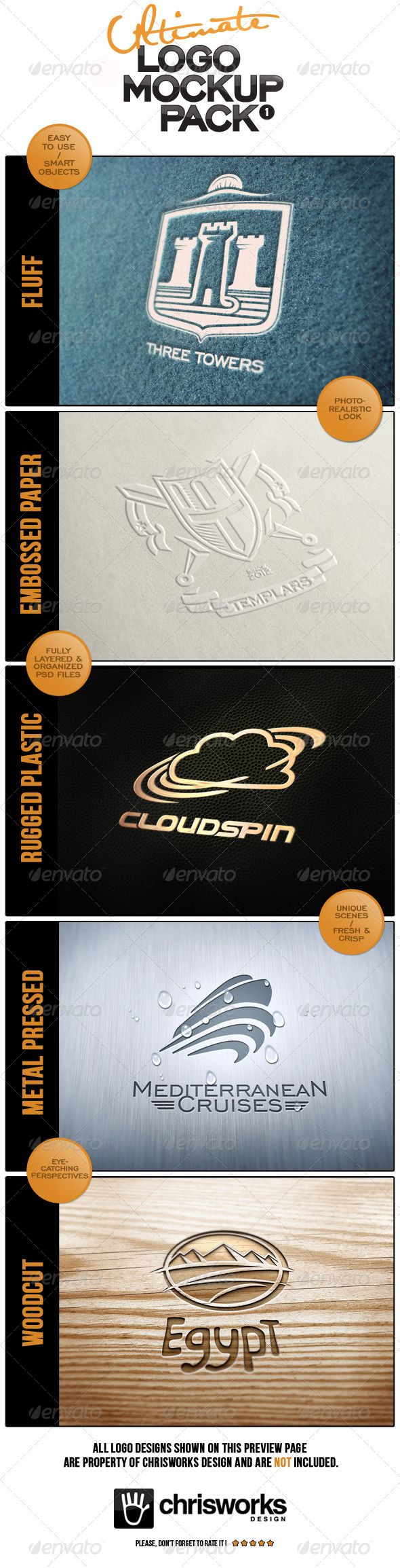Ultimate Logo Mock-Up Pack - Logo Product Mock-Ups
