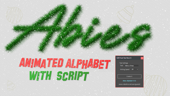 Abies Alphabet - Animated Fonts Inspired by Christmas Fir Tree Titles template preview