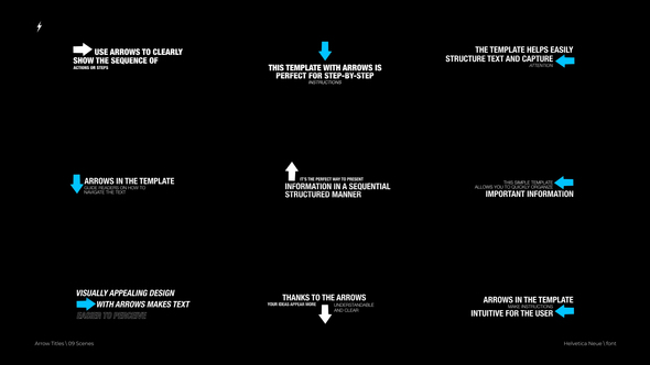 Arrow Titles | After Effects Titles template preview