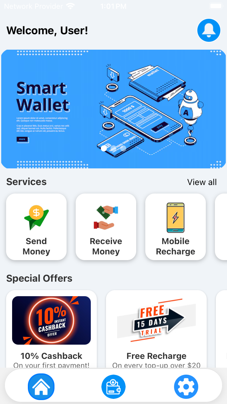 React Native Digital Wallet App UI - Full Set of Screens for Seamless Mobile Payments - 4