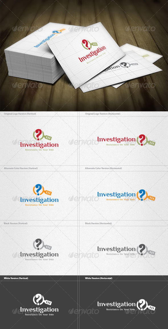 Investigation Logo - Vector Abstract