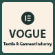 Vogue - Textile & Garment Industry Elementor Template Kit