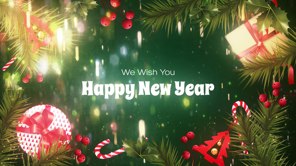 Happy New Year Wishes Titles template preview
