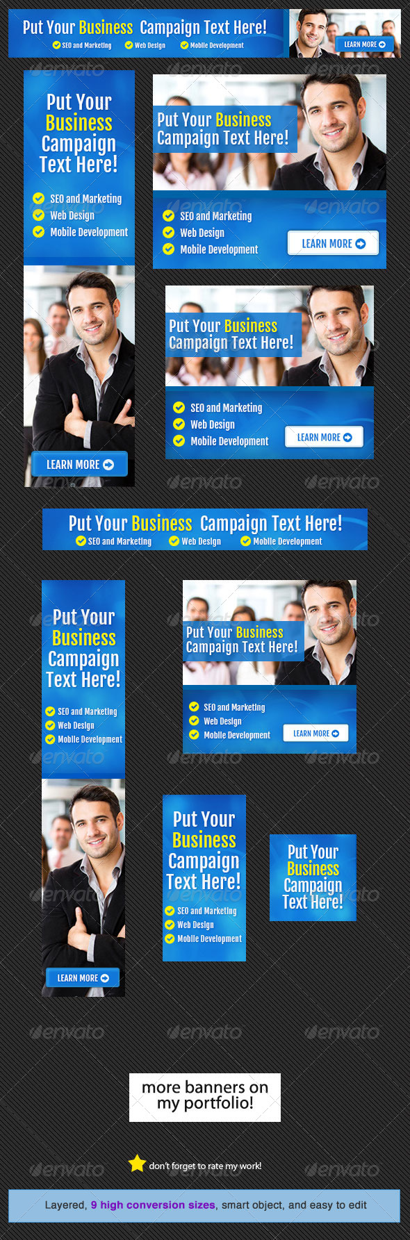 Corporate Web Banner Design Template 14 - Banners & Ads Web Elements