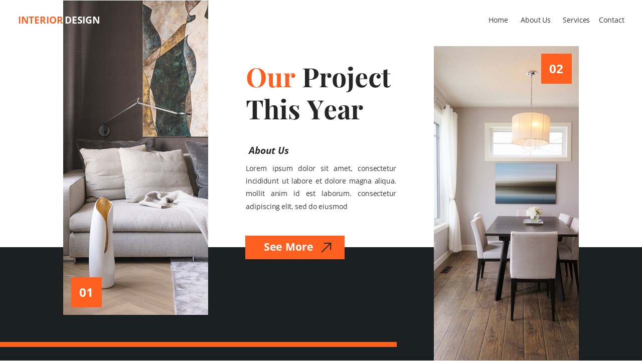 Interior Design - House Keynote Templates, Presentation Templates ...